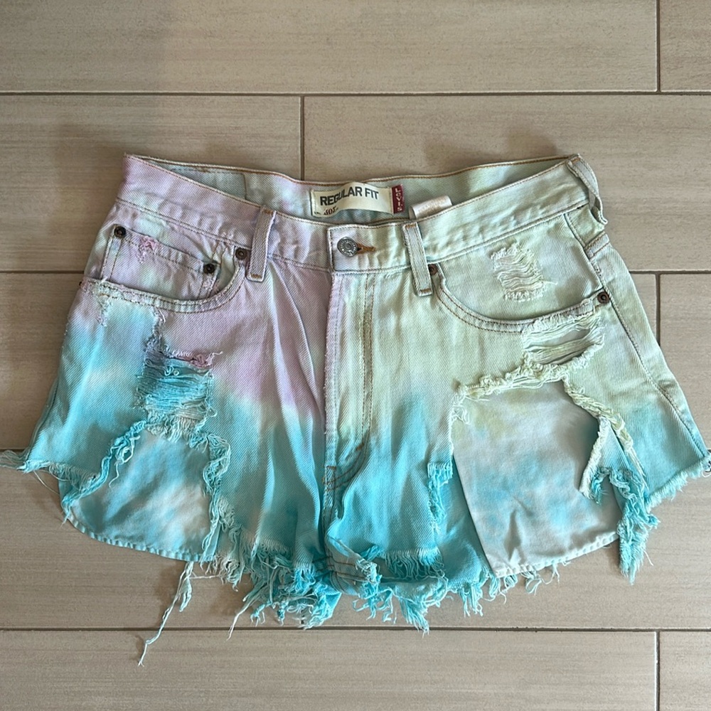 Levi’s 505 Rainbow Jean Shorts W33